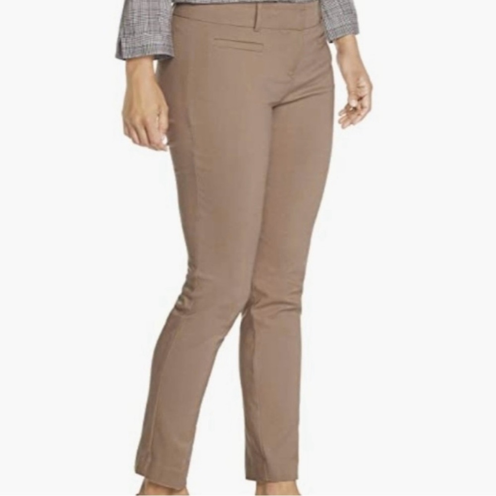Van Heusen Khaki Stretch Ankle Skinny Cropped Pants - Picture 4 of 11